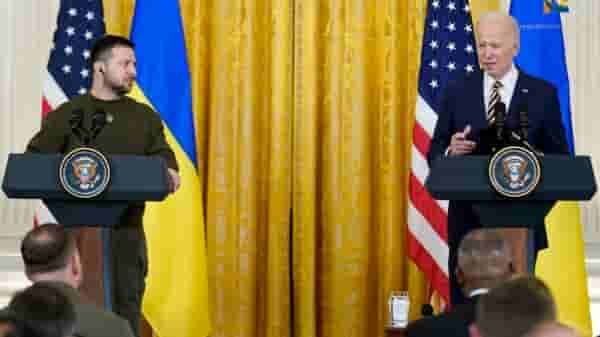 Ukraine President Zelensky's meeting with US President Joe Biden