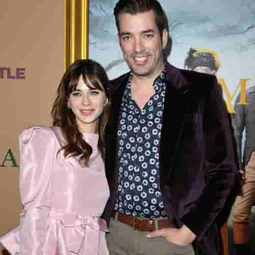 Zooey Deschanel With Jonathan Scott