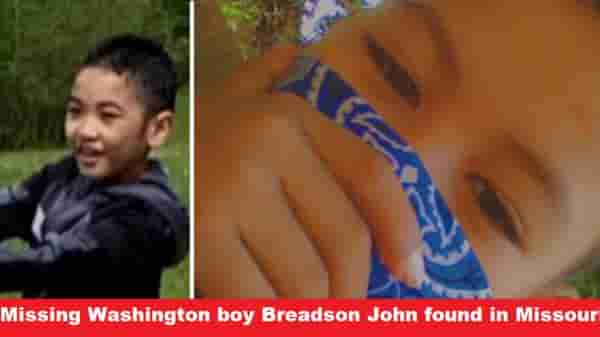 Missing Washington boy Breadson John, 8, found in Missouri