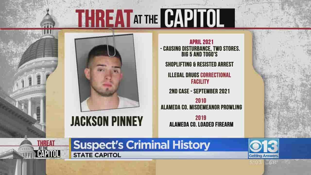 Who is Jackson Pinney? Suspect Arrested After Shooting in Roseville and Threatening California Capitol
