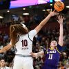 South Carolina-LSU brawl, explained: Players ejected, coaches' reactions, impact on NCAA Women's Tournament